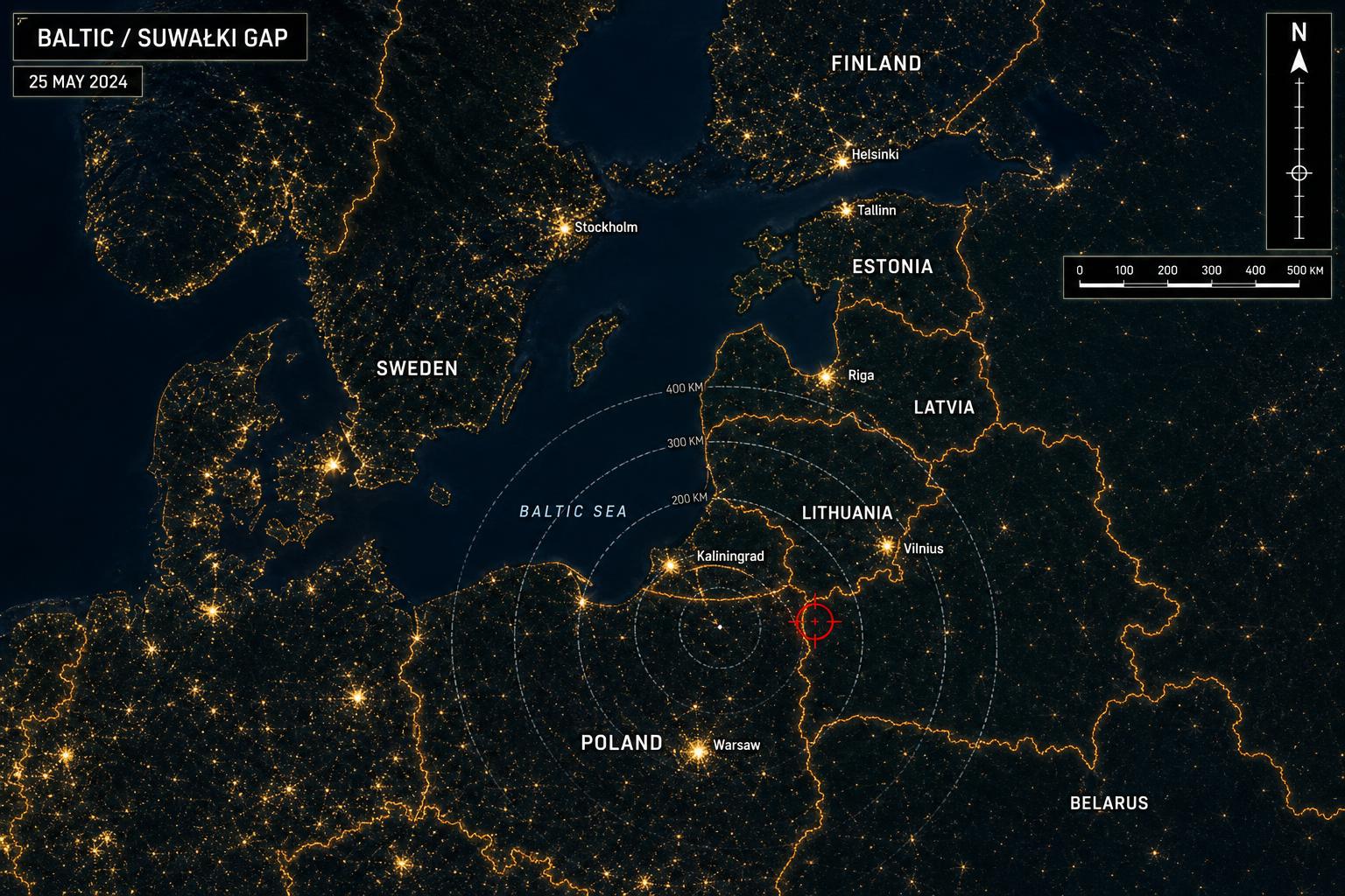 Baltic Sea / Suwalki Gap Theater Map