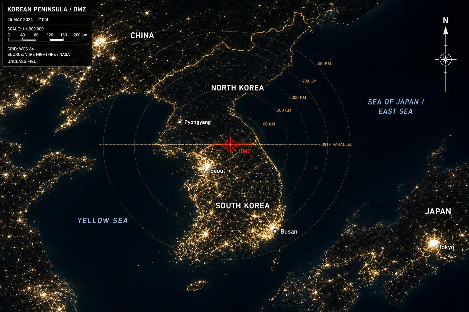 Korean Peninsula Theater Map