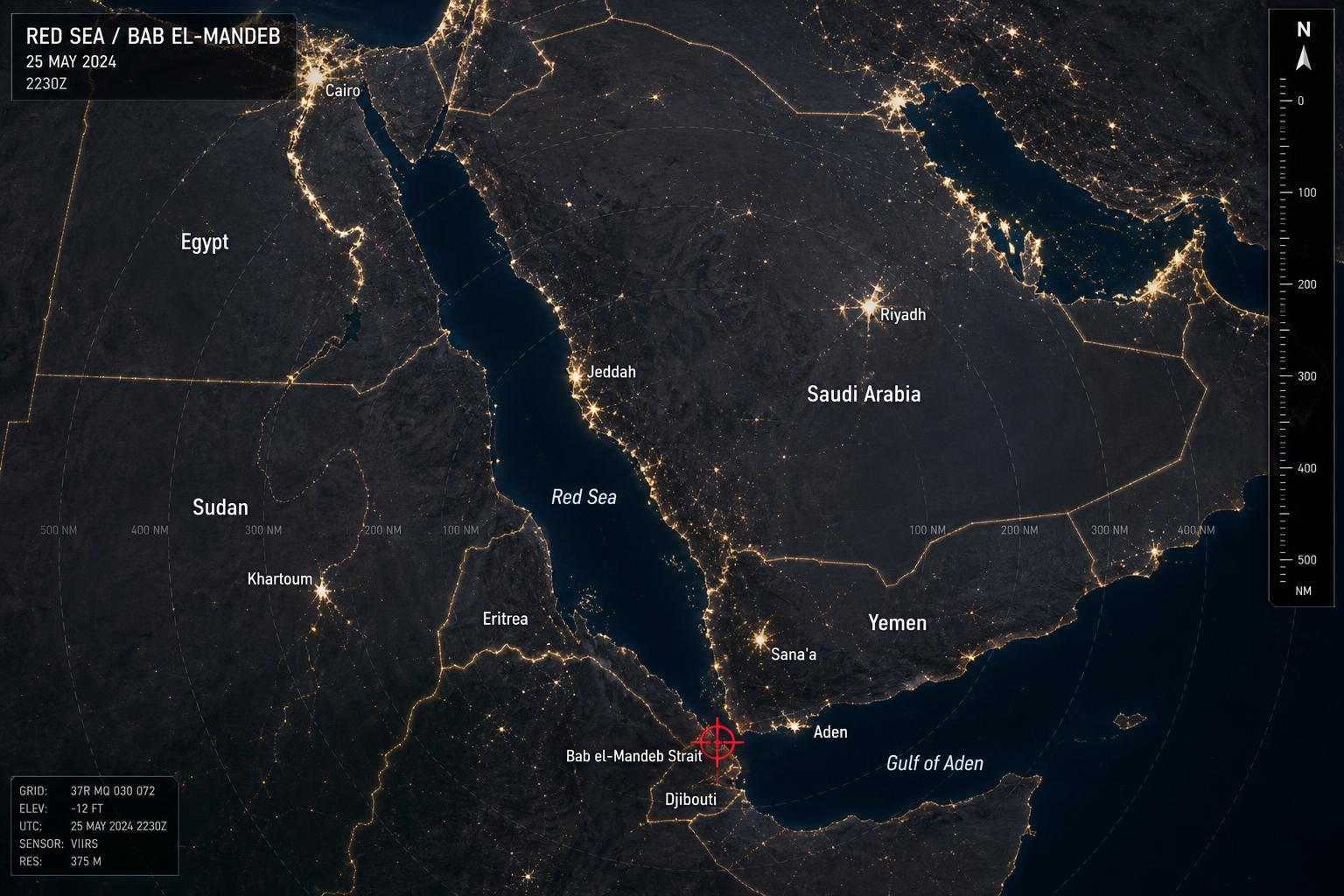 Red Sea / Bab el-Mandeb Theater Map